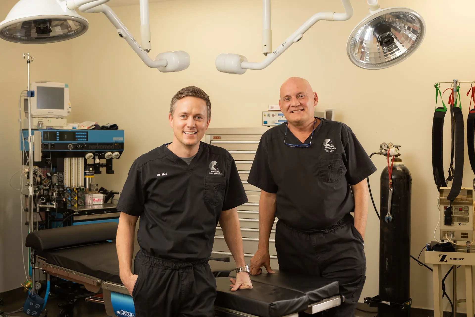 Kansas City Foot Specialists' Dr. Hall and Dr. Laha.