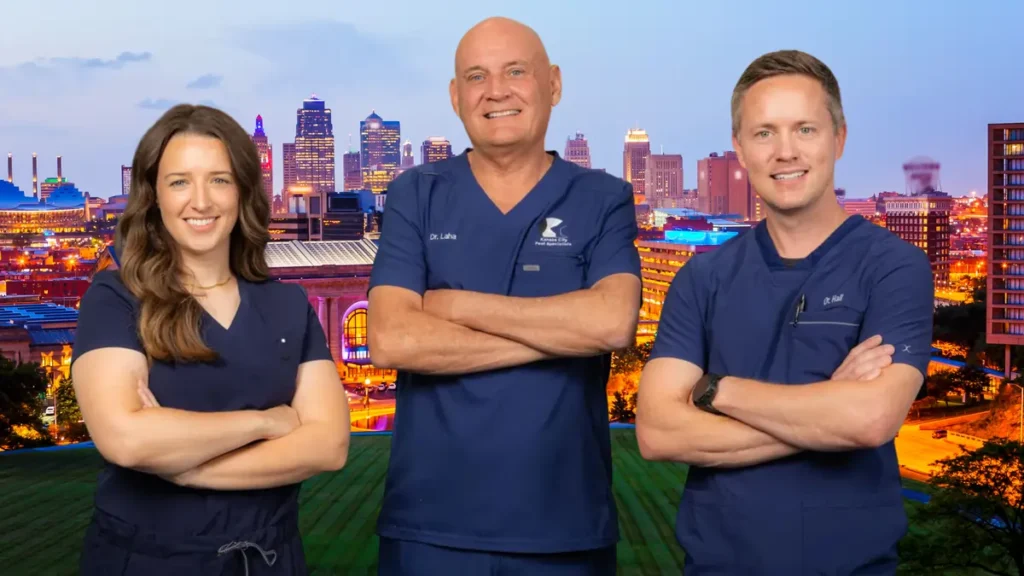 Kansas City - Why Athletes See KC Foot (Left to Right Dr. Kingston - Dr. Laha -Dr.Hall) Team Image Drs Kc Foot, Overland Park, KS 2025 Fall